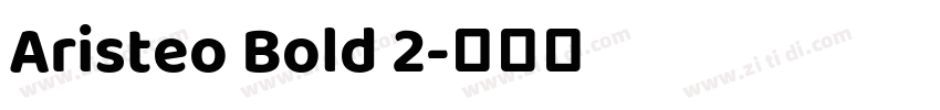 Aristeo Bold 2字体转换